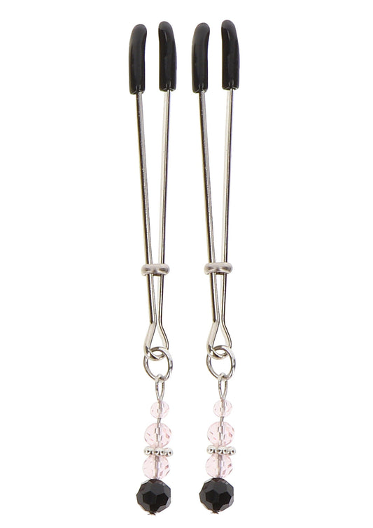 17279 taboom nipple play tweezers with beads