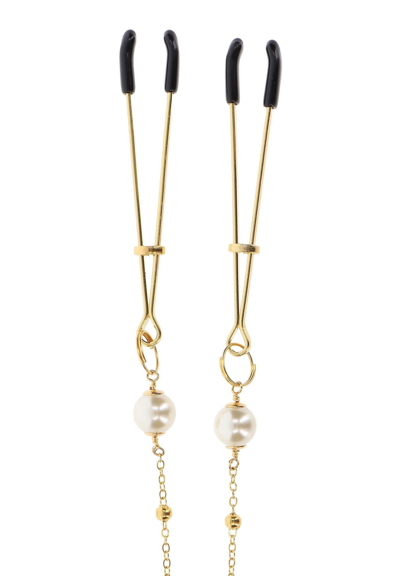 17280 taboom nipple play tweezers pearl deluxe chain
