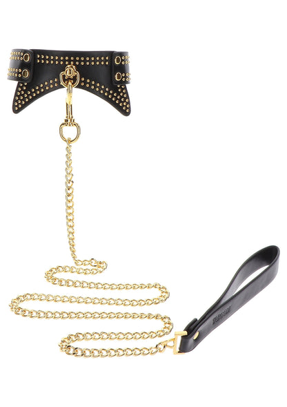 17423 taboom vogue studded collar and leash