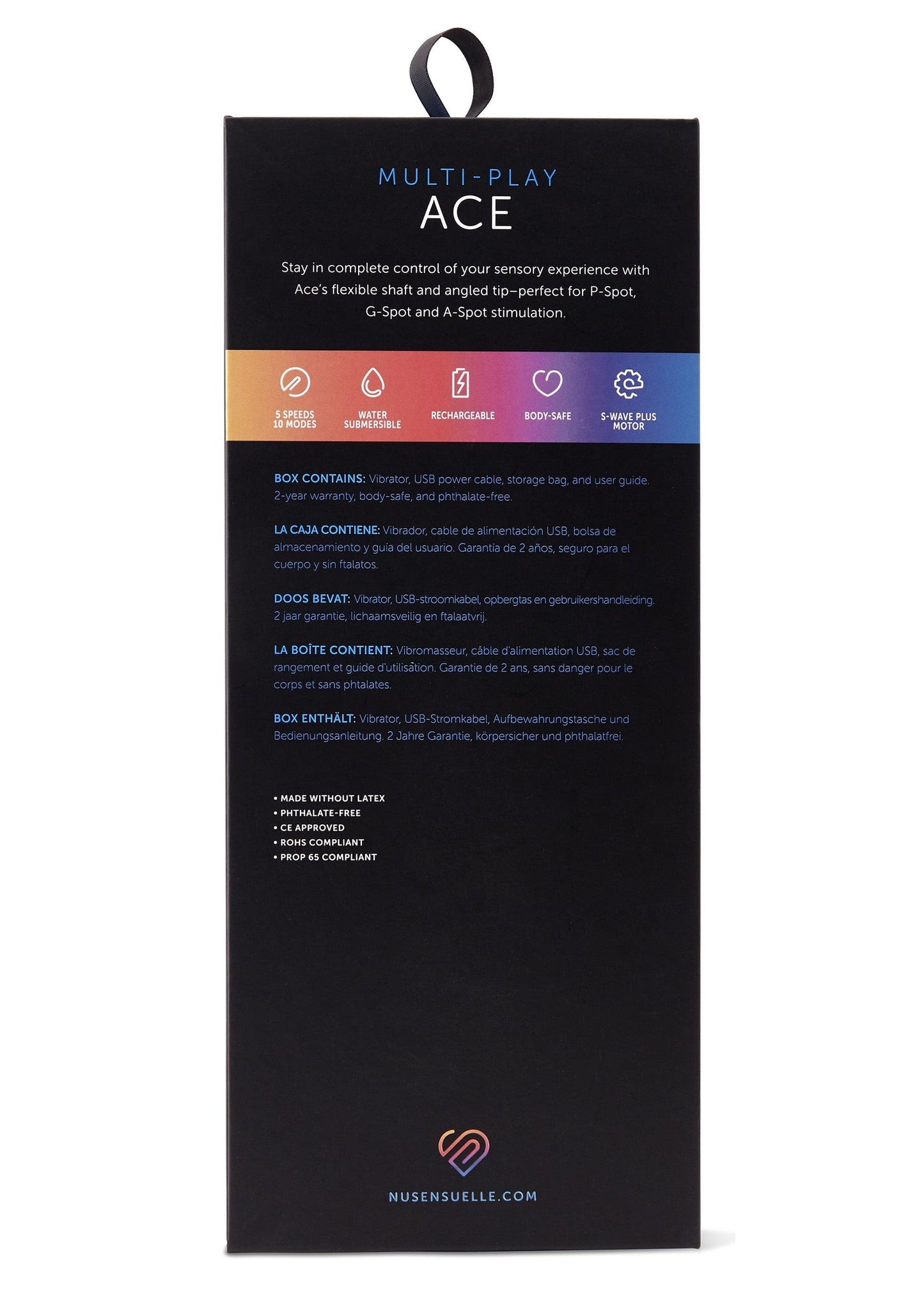 17518 nu sensuelle ace multi play vibrator