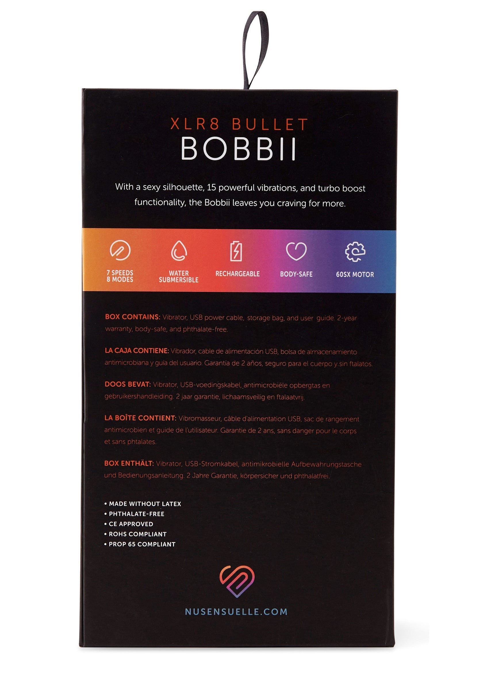 17520 nu sensuelle bobbii xlr8 bullet
