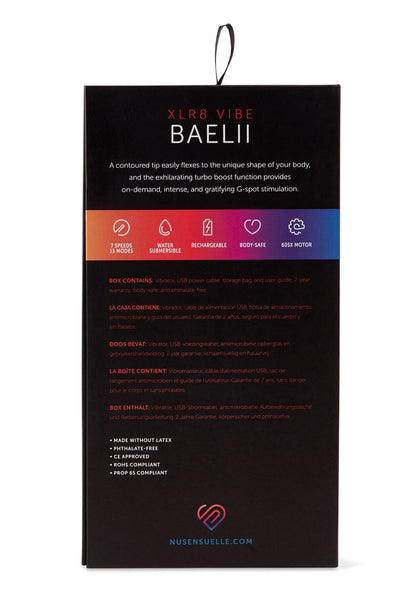 17521 nu sensuelle baelii xlr8 vibrator