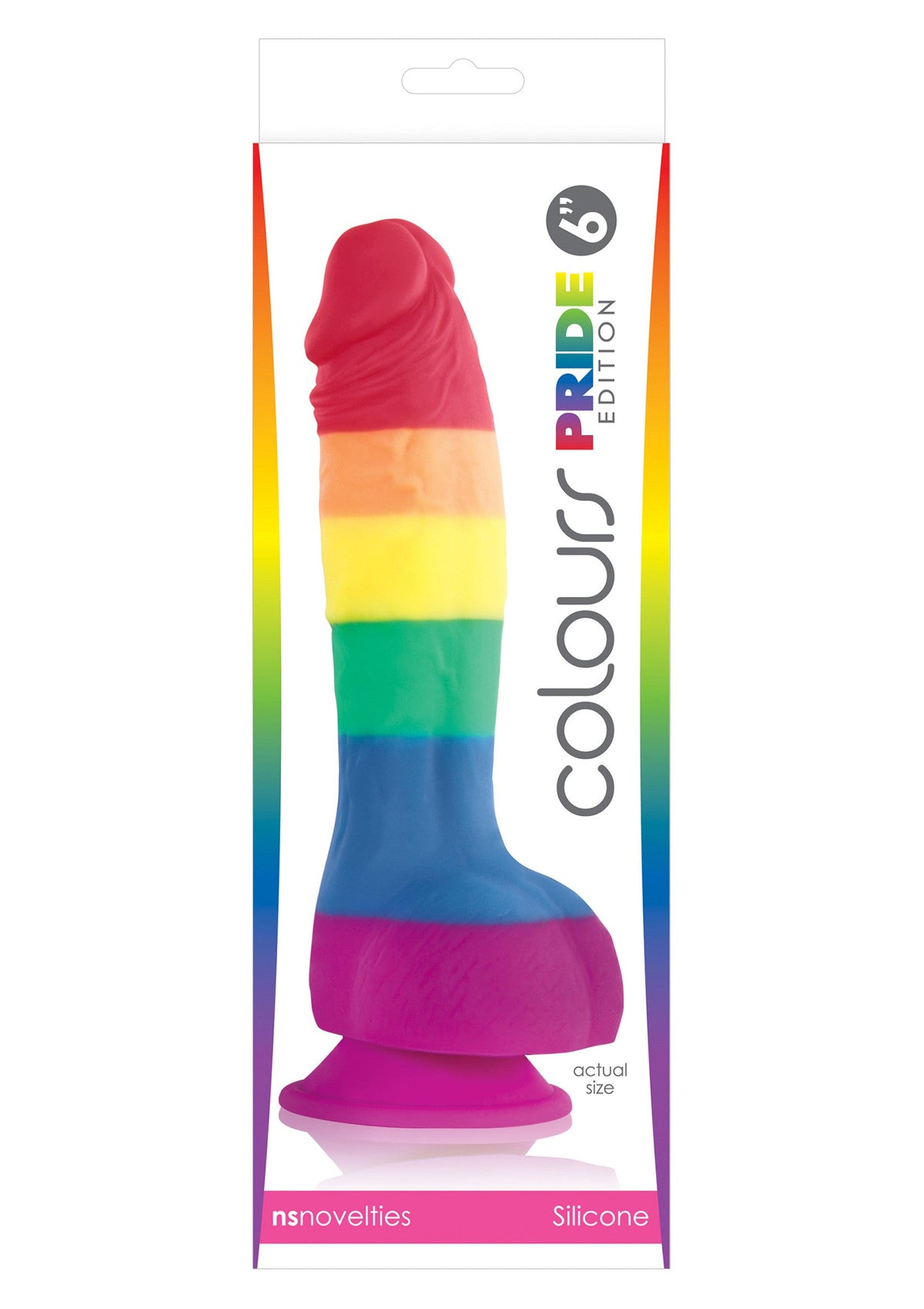 18151 ns novelties colours pride edition dildo 6 inch