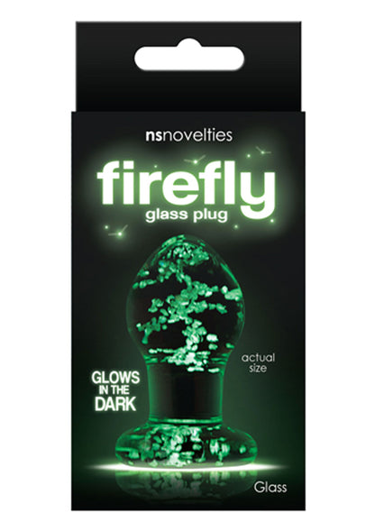 18198 ns novelties fire fly firefly glass plug small