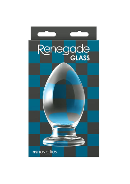 18640 ns novelties renegade bishop glass buttplug