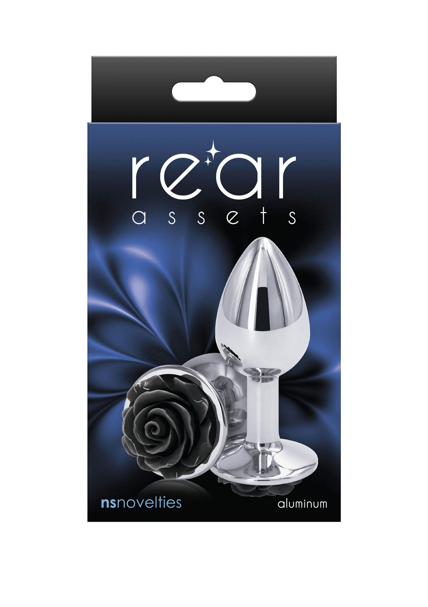 18820 ns novelties rear assets rose buttplug small