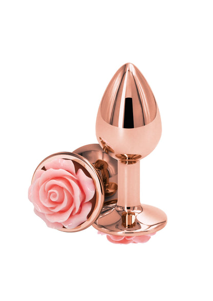 18820 ns novelties rear assets rose buttplug small