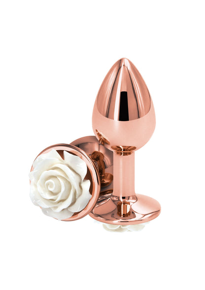 18820 ns novelties rear assets rose buttplug small