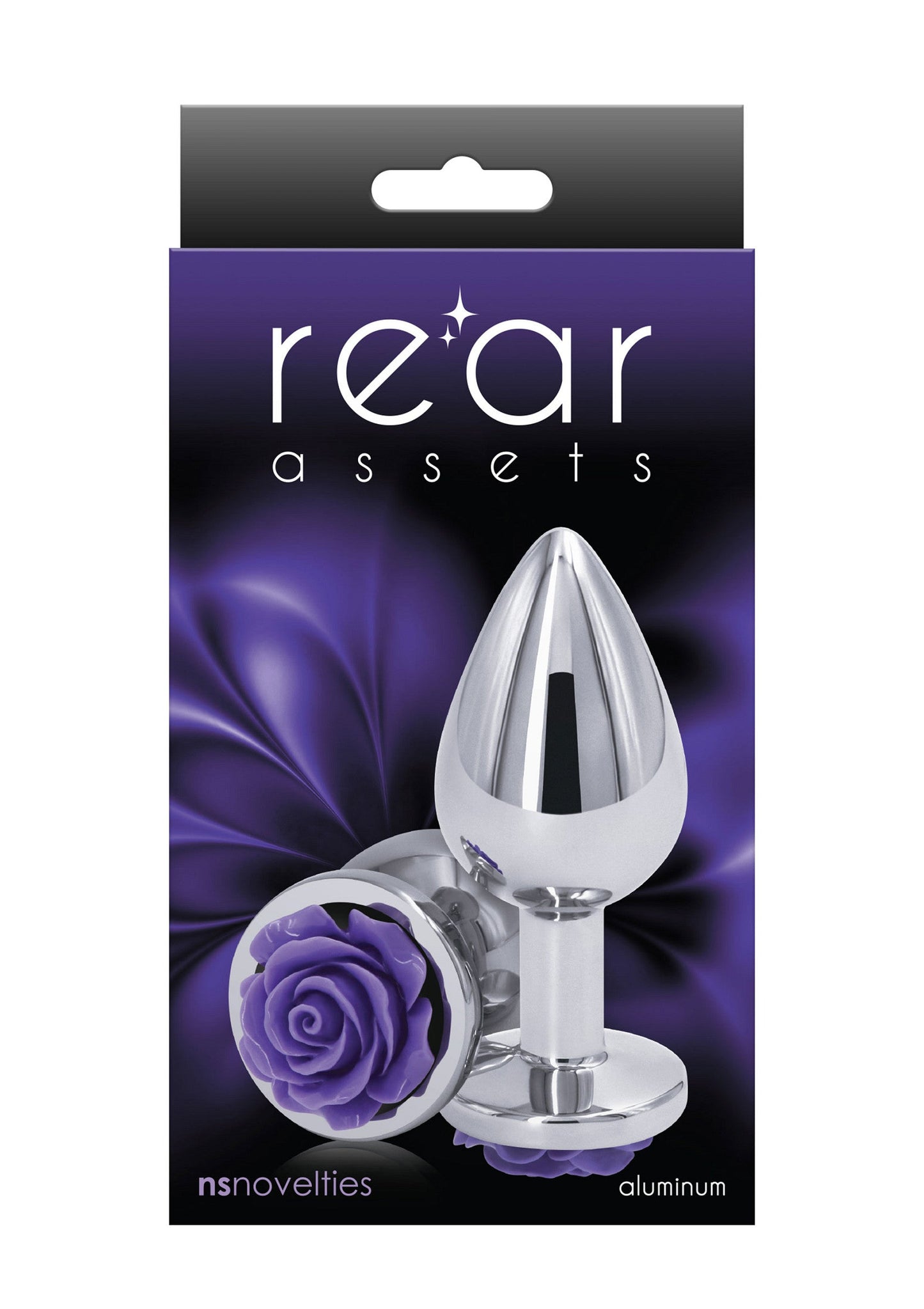 18821 ns novelties rear assets rose buttplug medium