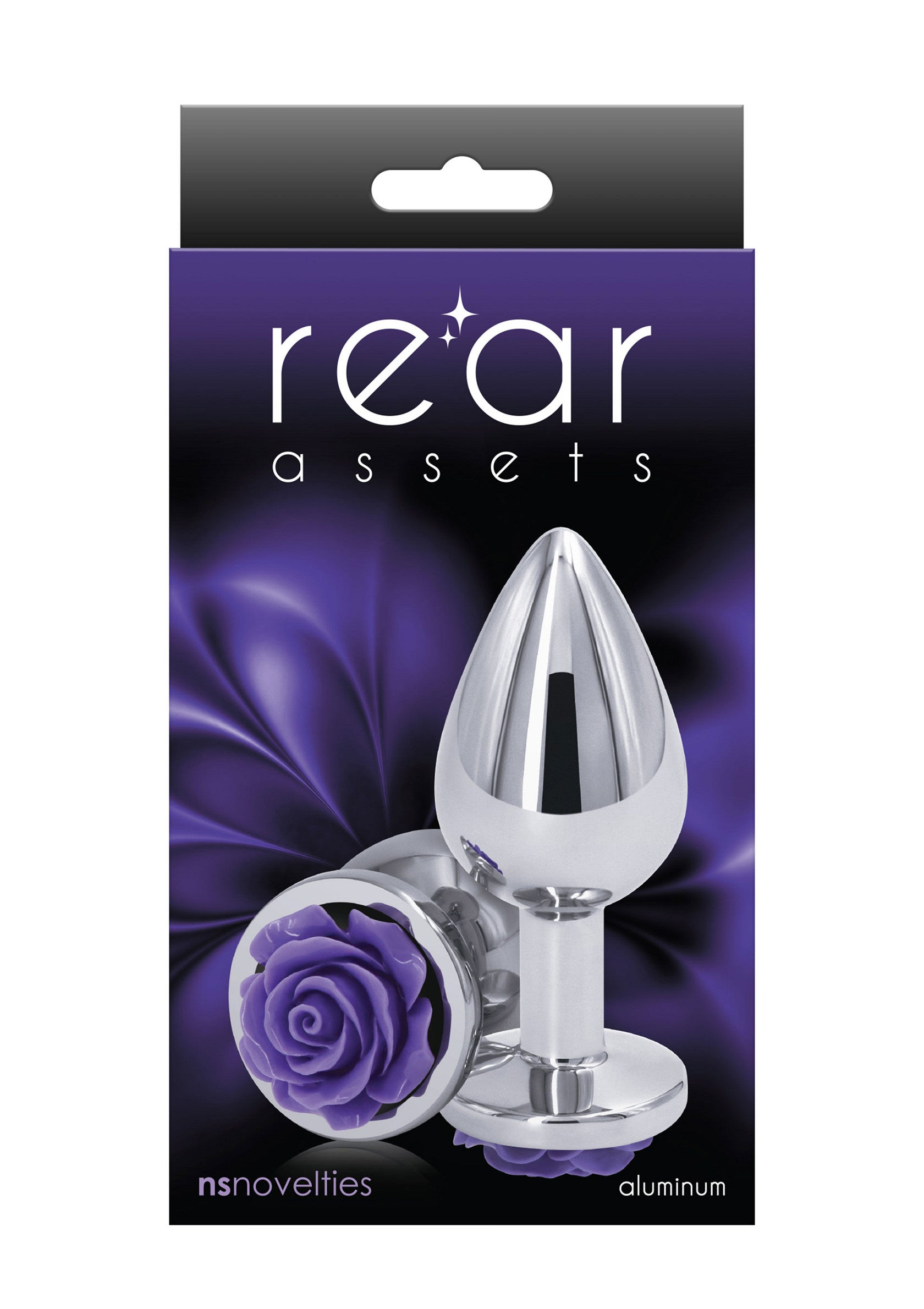 18821 ns novelties rear assets rose buttplug medium