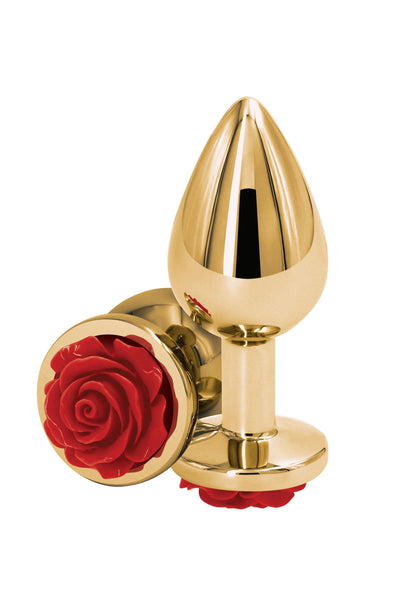 18821 ns novelties rear assets rose buttplug medium