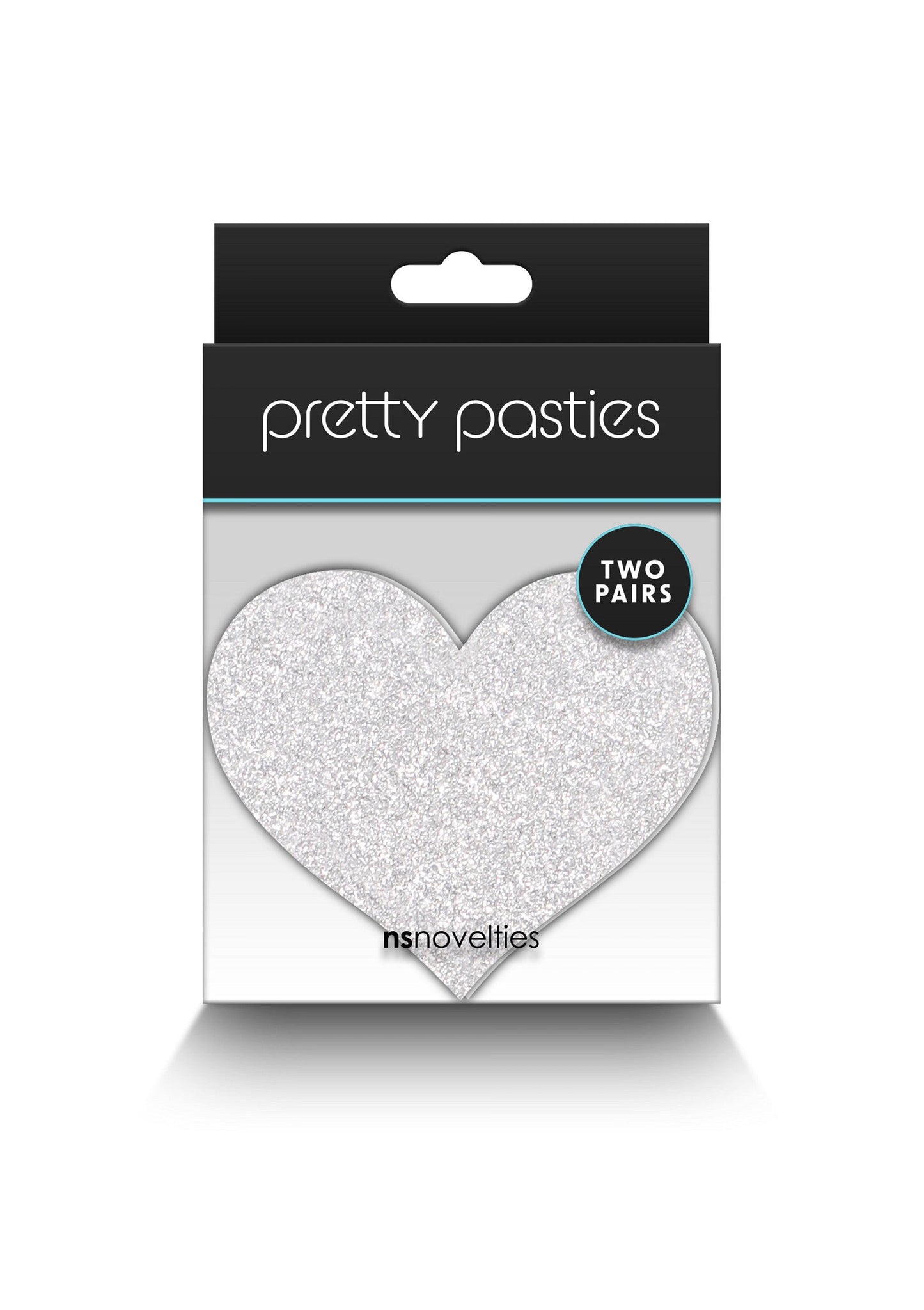 19168 ns novelties pretty pasties pasties glitter hearts 2 pair