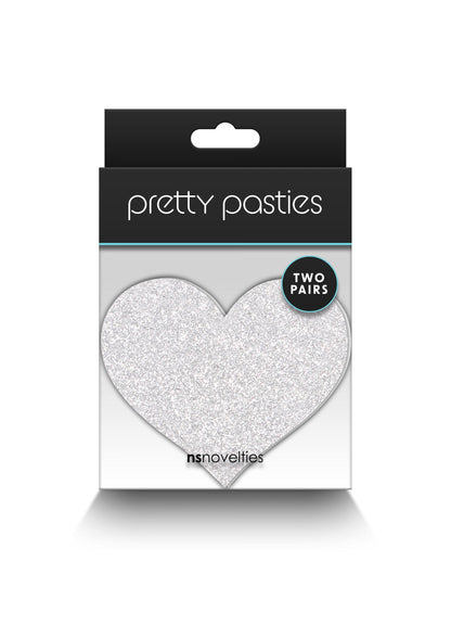 19168 ns novelties pretty pasties pasties glitter hearts 2 pair