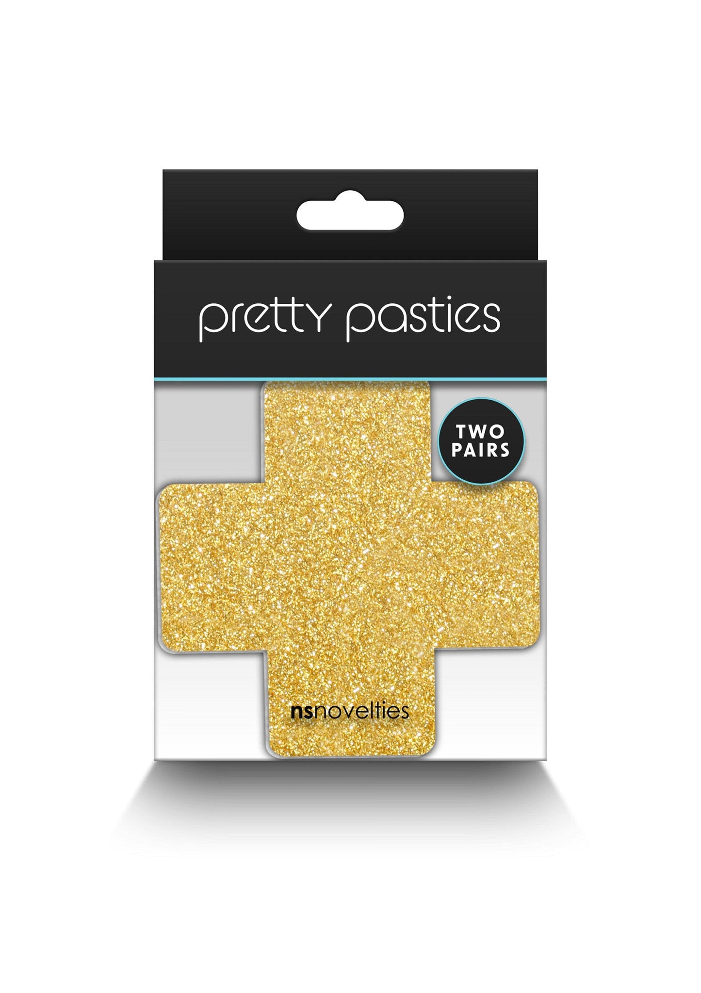 19169 ns novelties pretty pasties pasties glitter cross 2 pair
