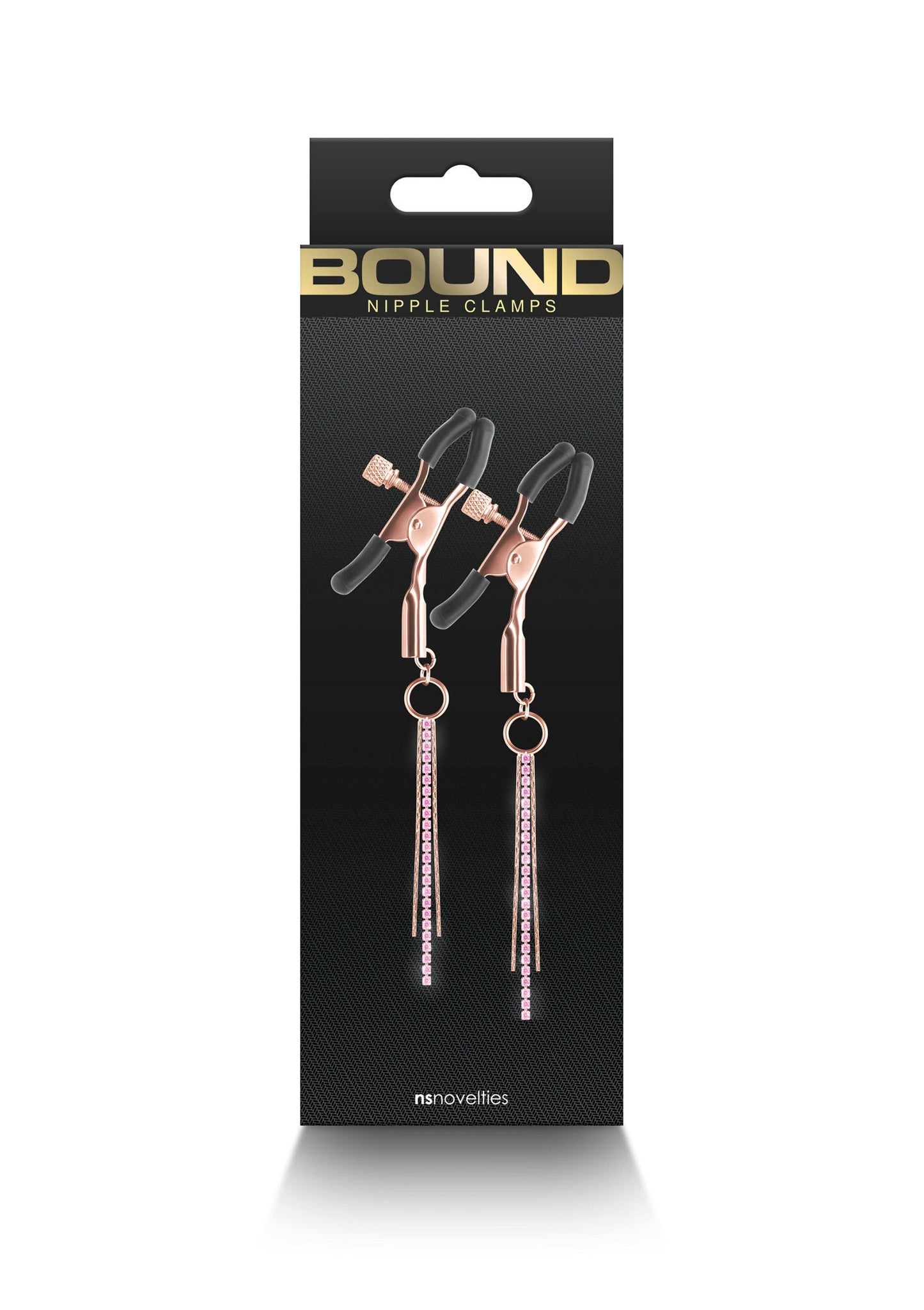 19190 ns novelties bound nipple clamps d3