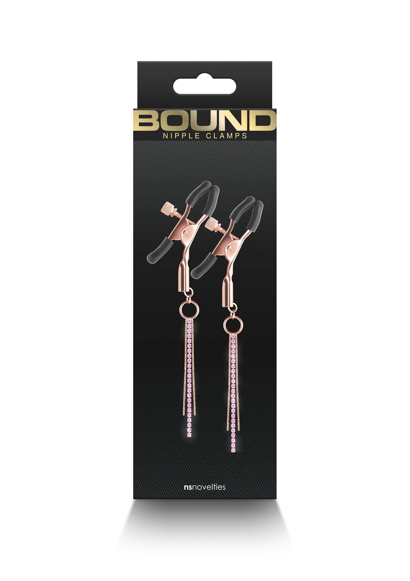 19190 ns novelties bound nipple clamps d3
