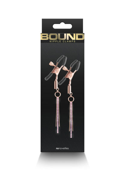 19190 ns novelties bound nipple clamps d3