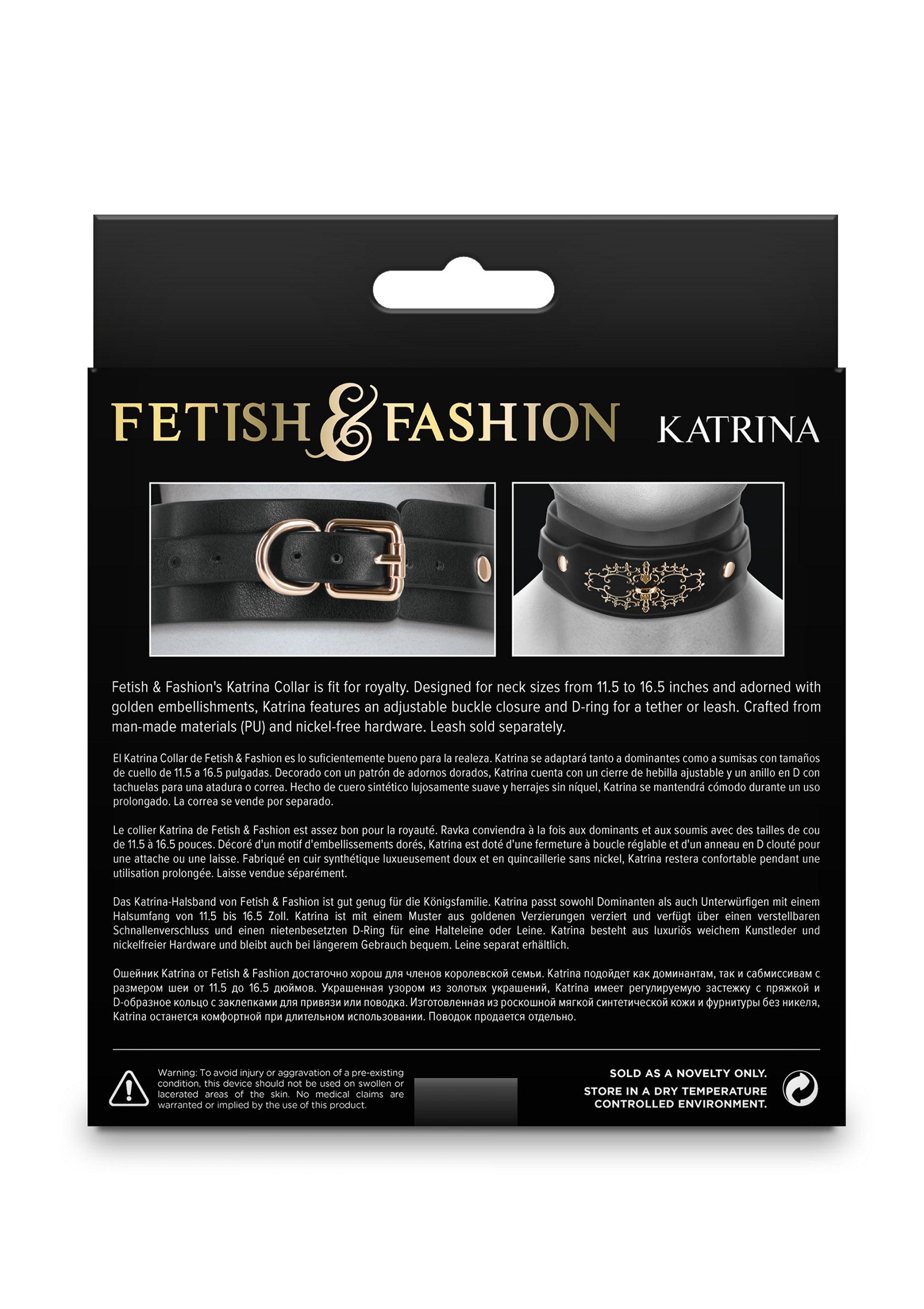19230 ns novelties fetish fashion katrina collar