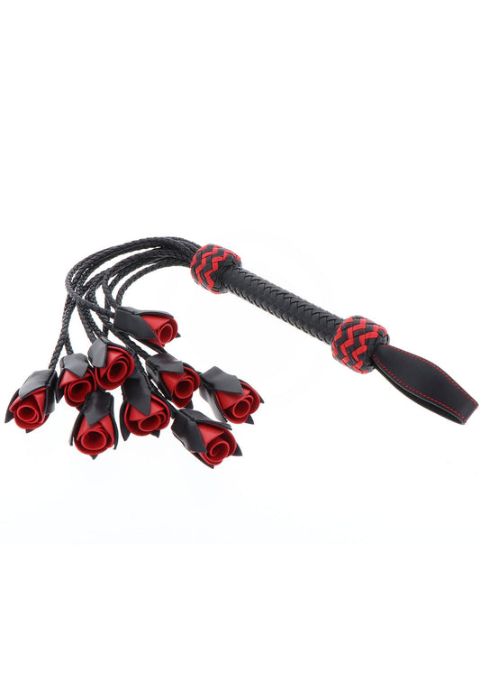 20006 hidden desire master genuine leather roses whip