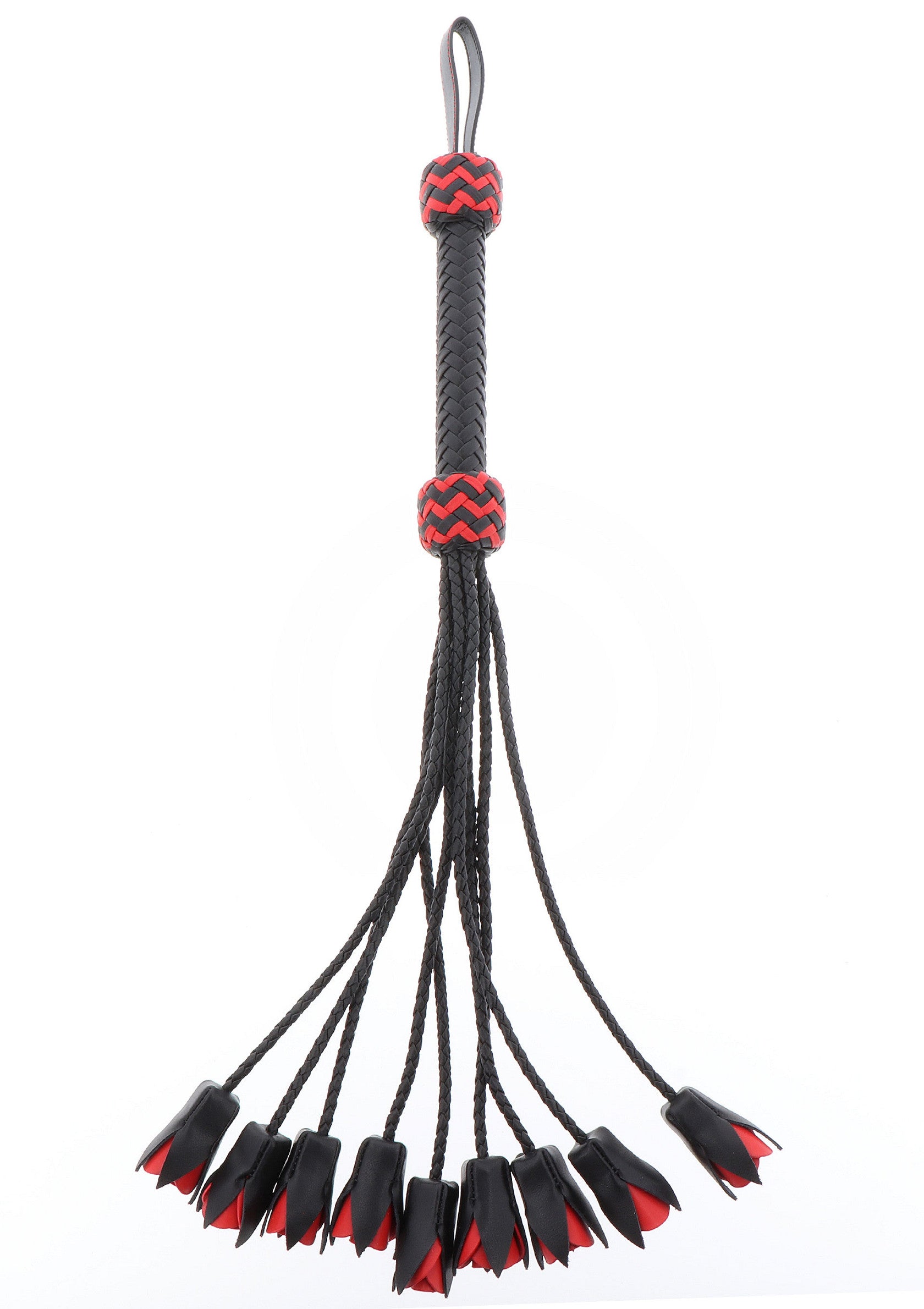 20006 hidden desire master genuine leather roses whip