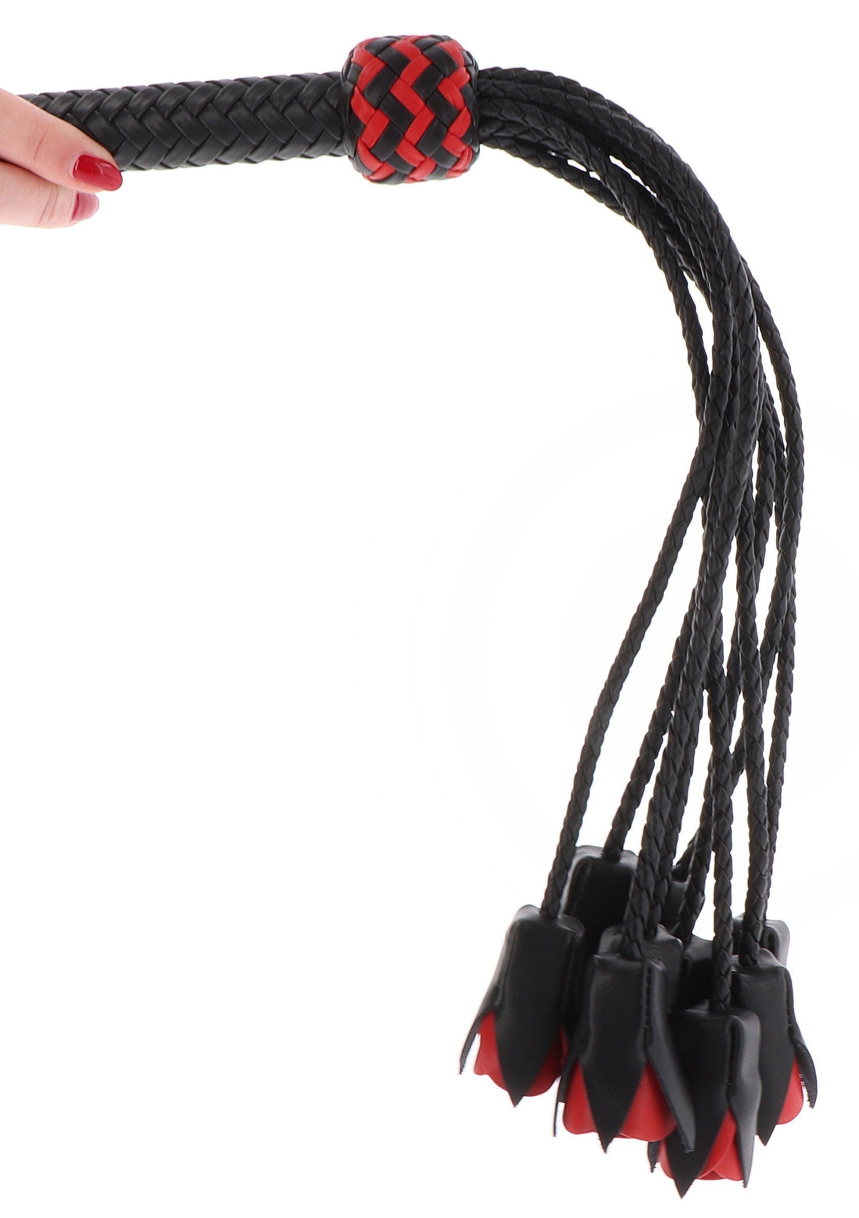 20006 hidden desire master genuine leather roses whip