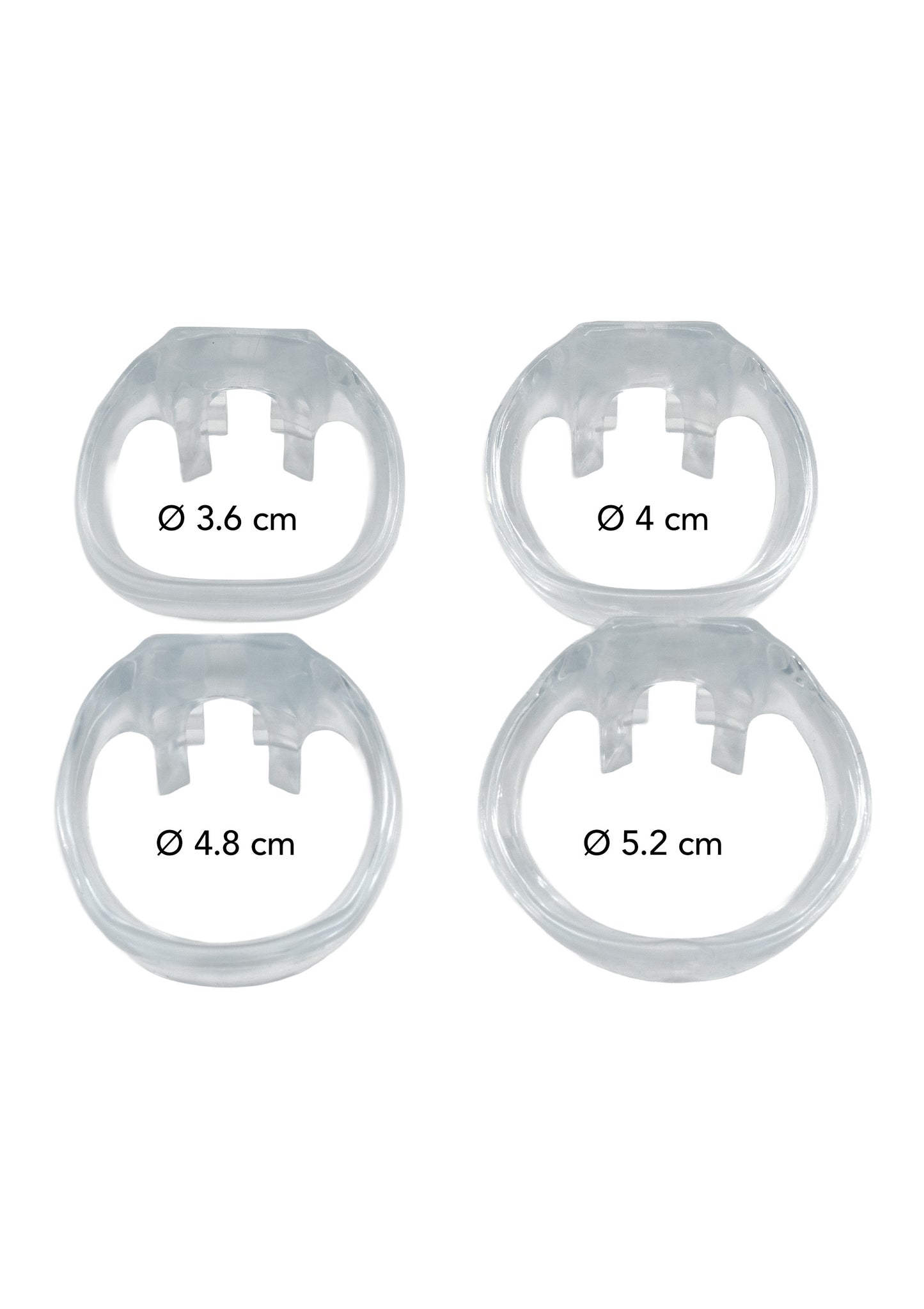 Clear Control Cock Cage Short