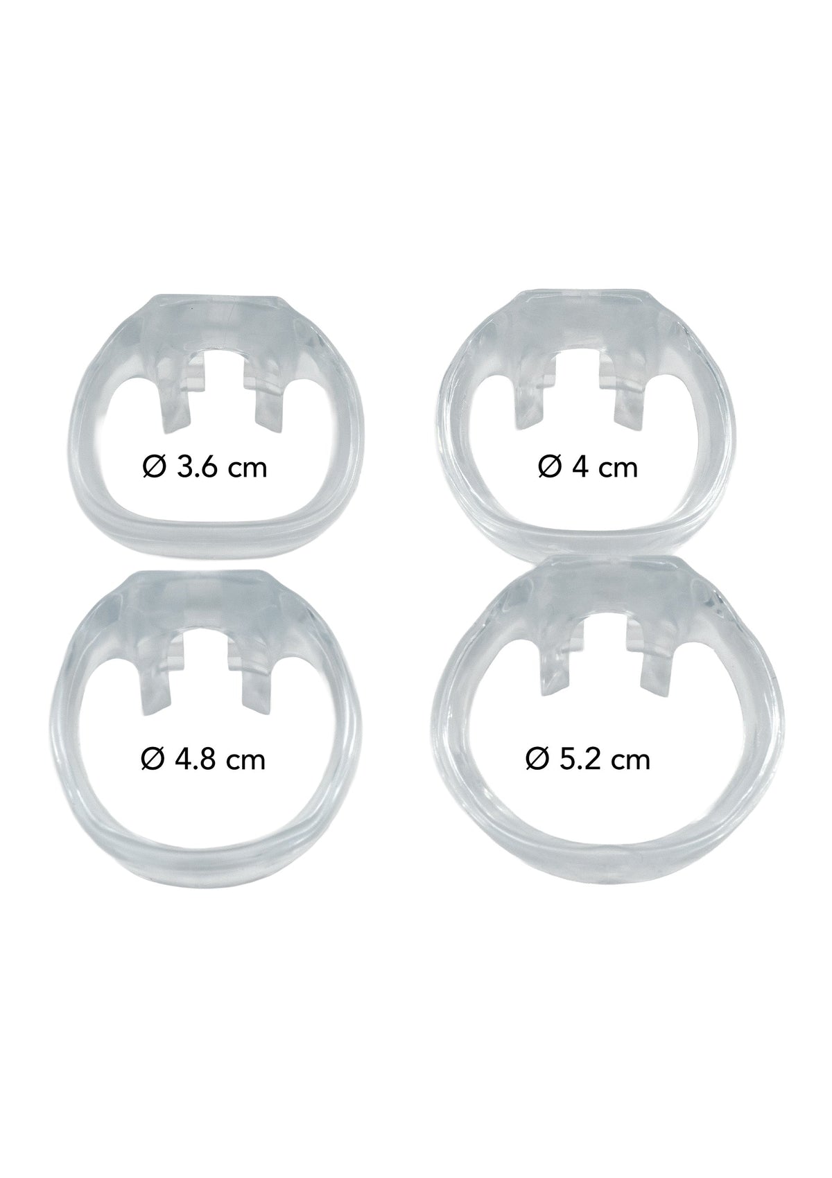 Clear Control Cock Cage Short