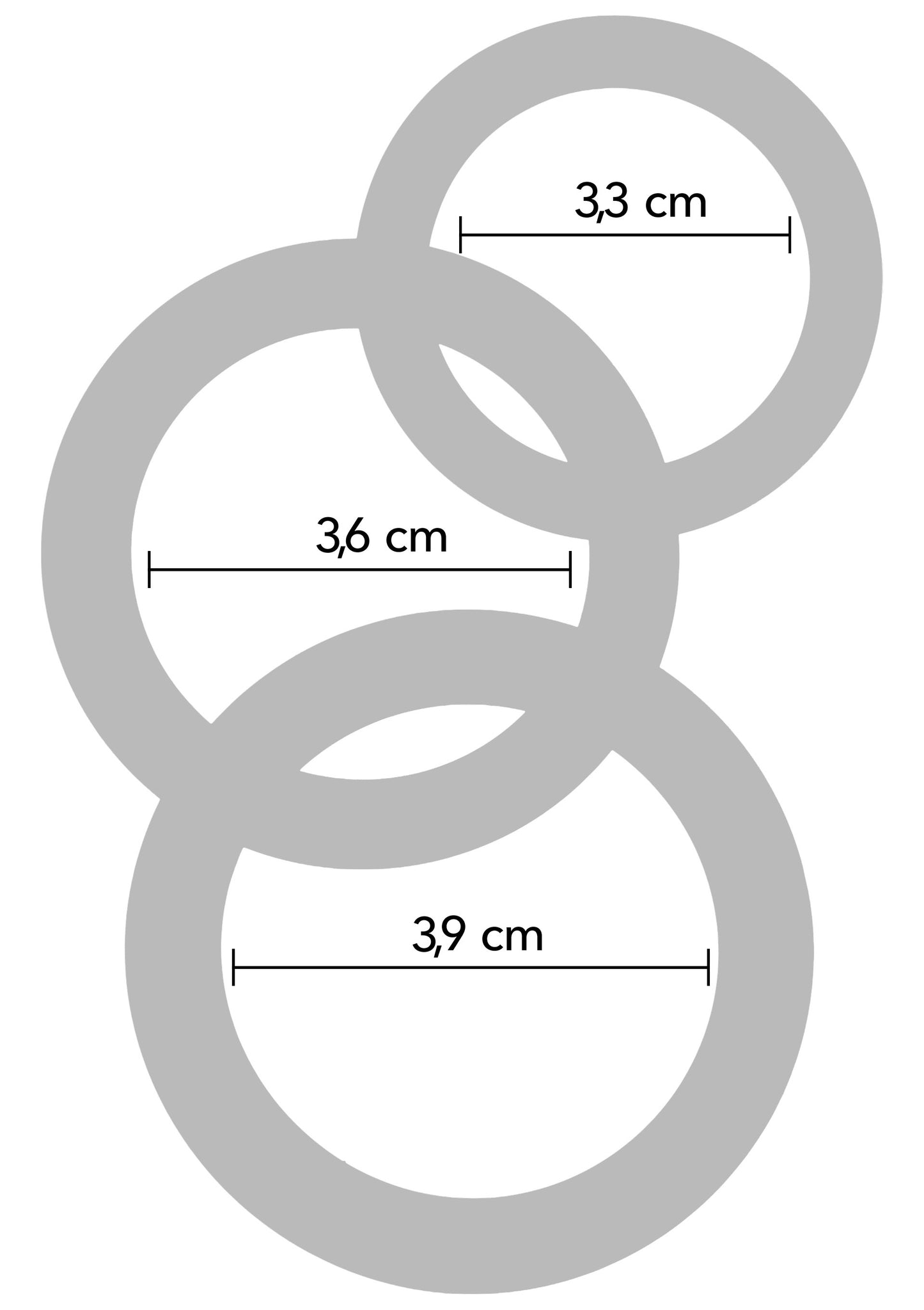 Stamina Starter C-Rings 3 Pcs Set