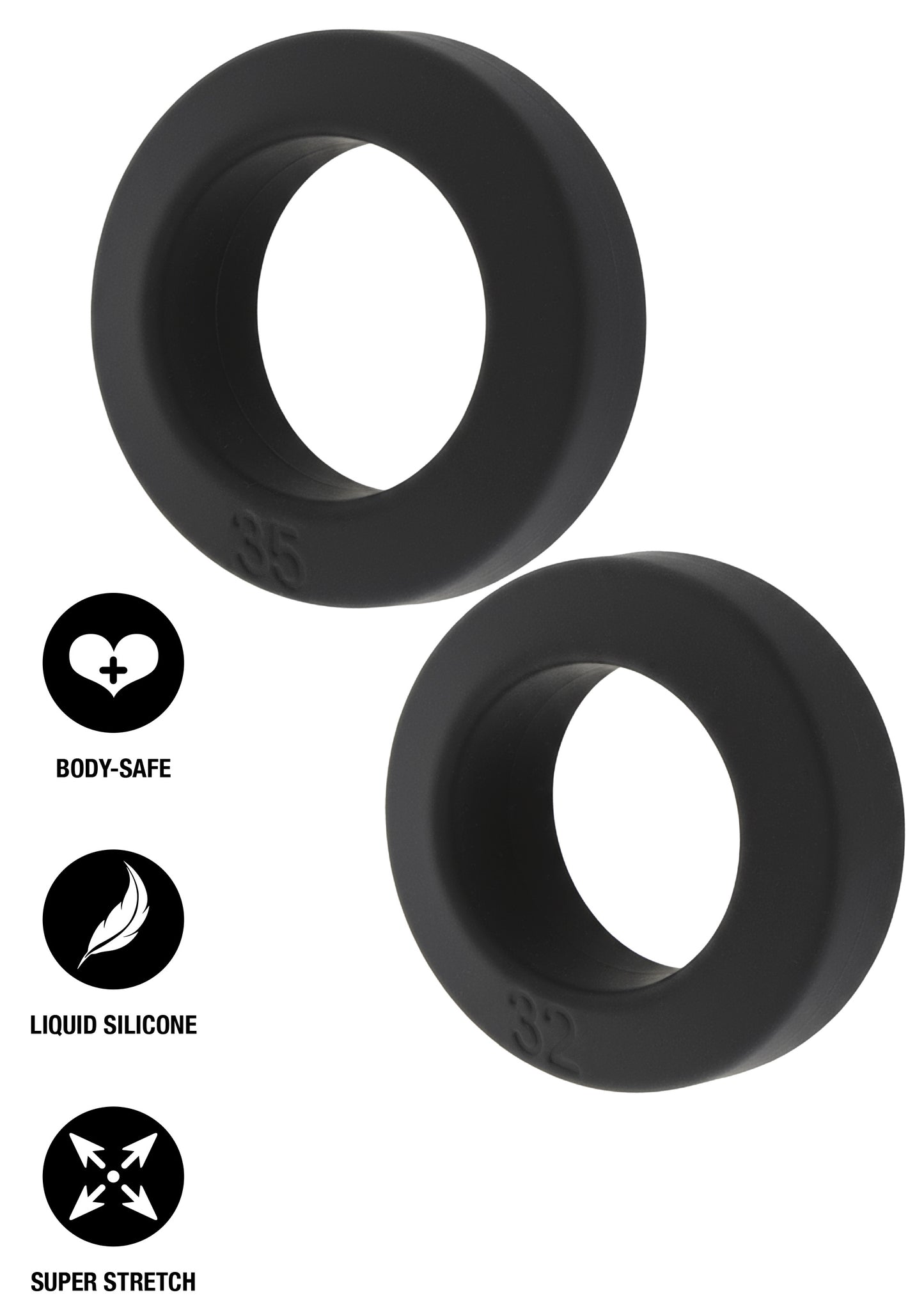 Double Stackers C-Rings 2 Pcs Set L
