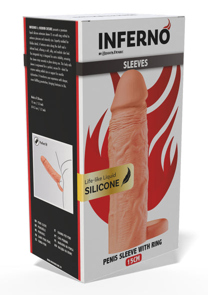 Penis Sleeve Liquid Silicone Ring 15 cm