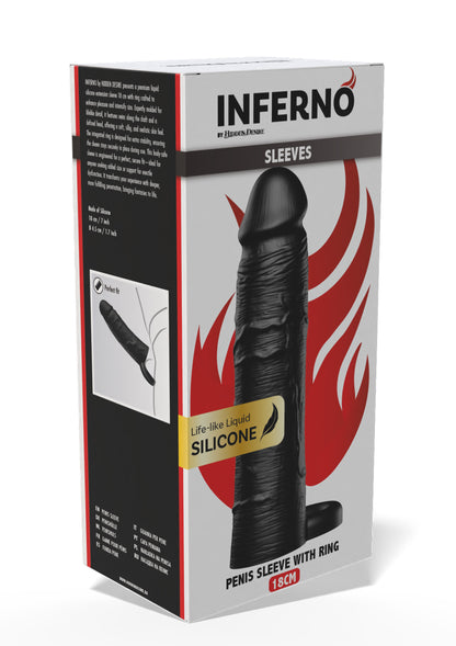 Penis Sleeve Liquid Silicone Ring 18 cm