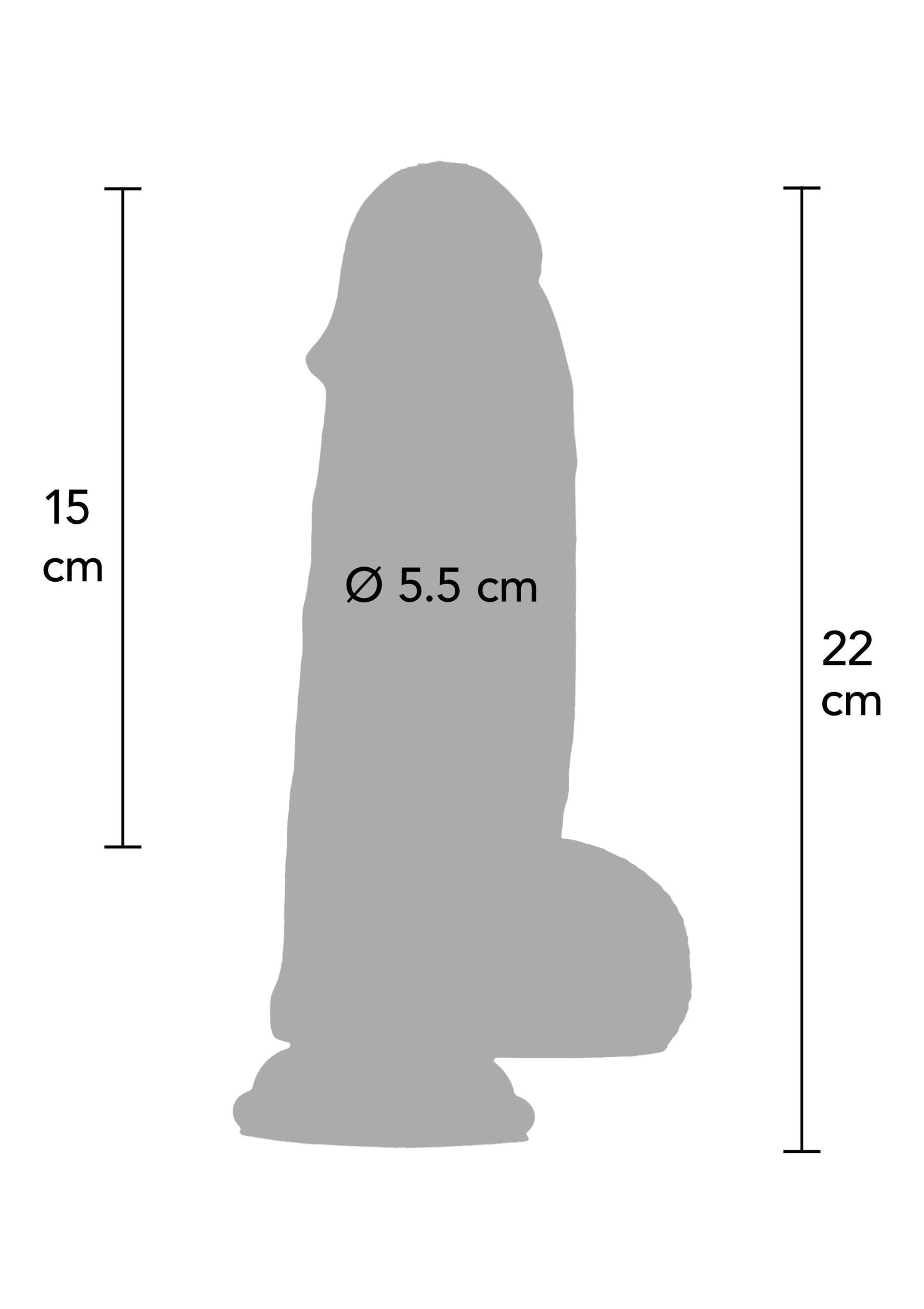Ultra Realistic Dildo Silicone 20 cm