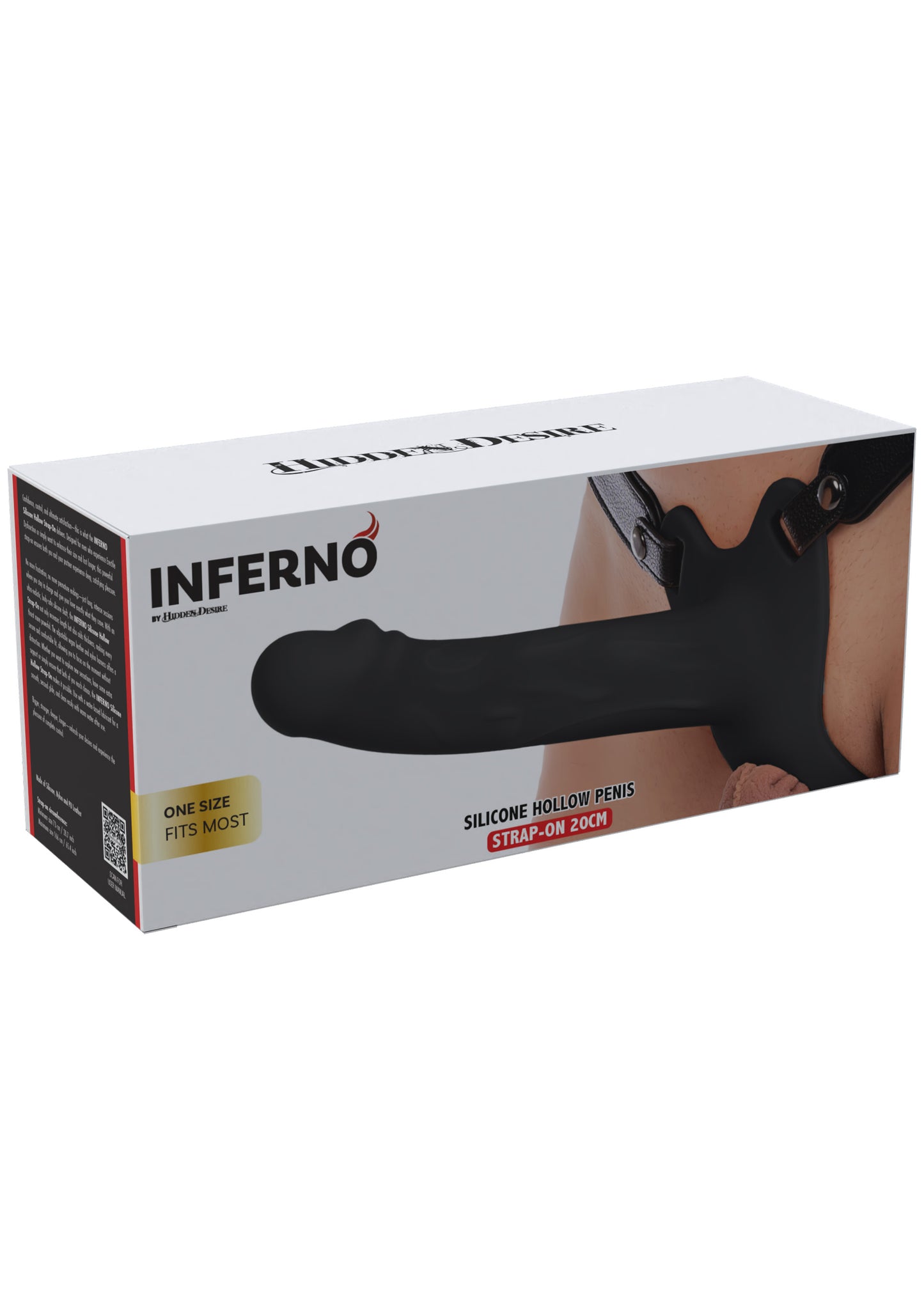 Hollow Penis Strapon Silicone 20 cm