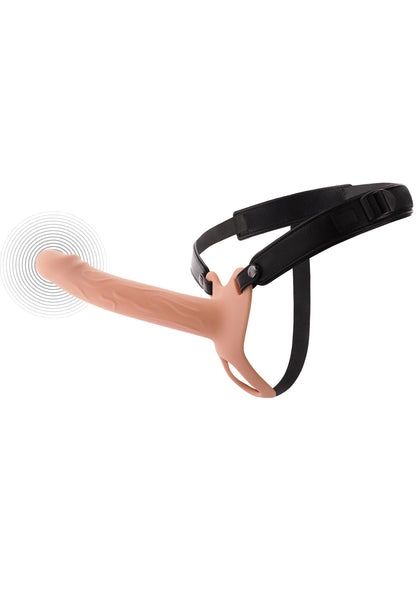 Hollow Penis Strapon Vibrating Silicone 20 cm