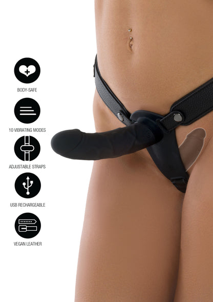 Double Vibrating Pleasure Penis Strapon 14 cm