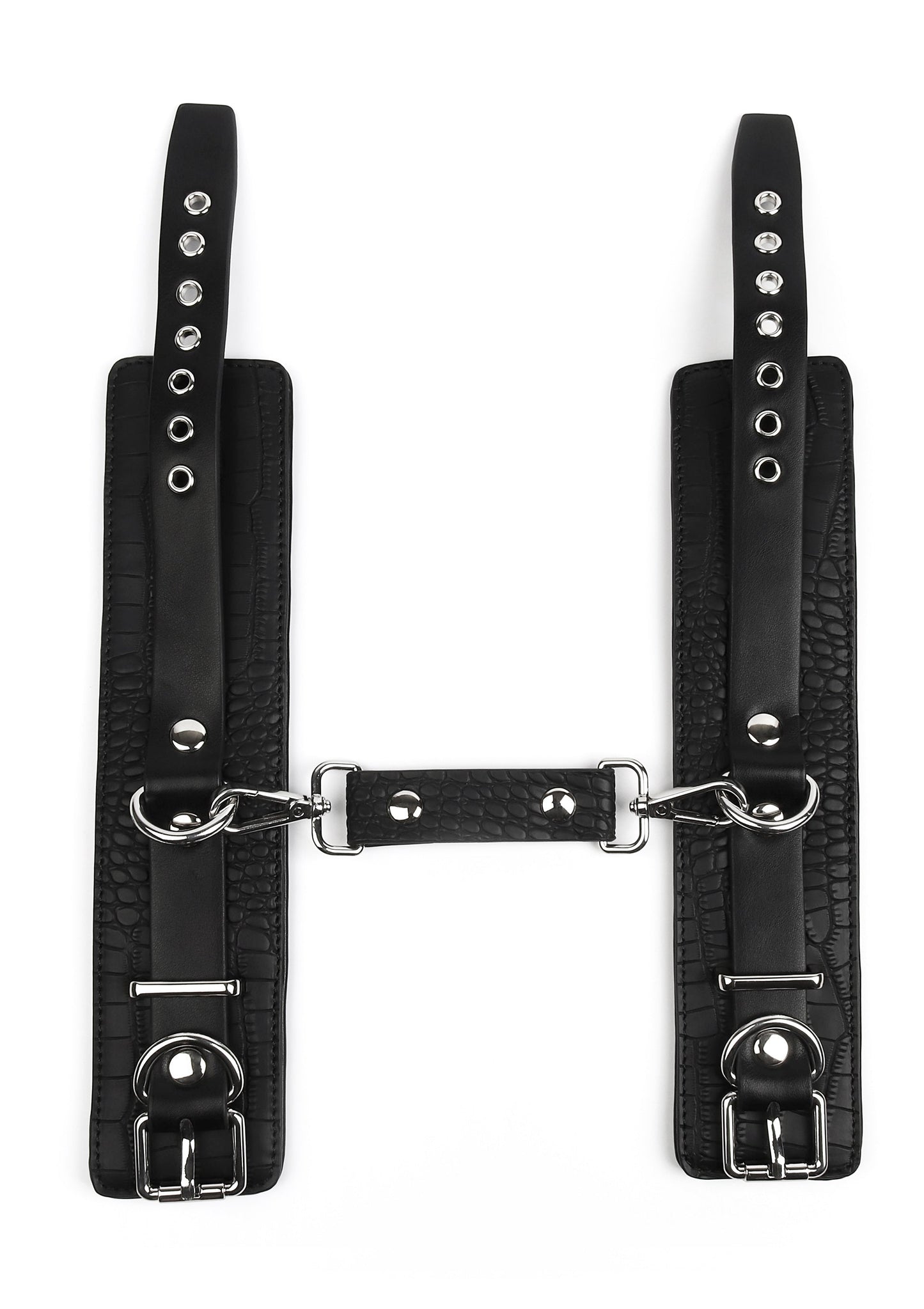 Croc-Embossed Wrist Cuffs