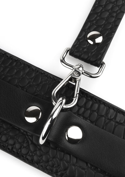Croc-Embossed Wrist Cuffs
