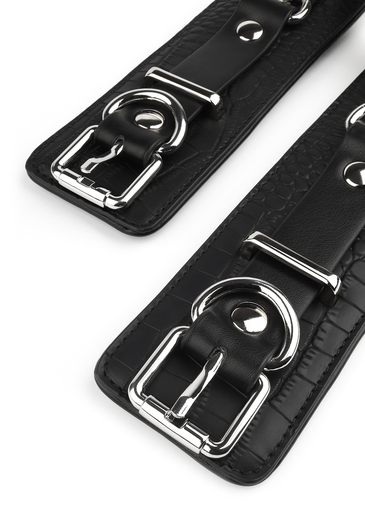 Croc-Embossed Wrist Cuffs