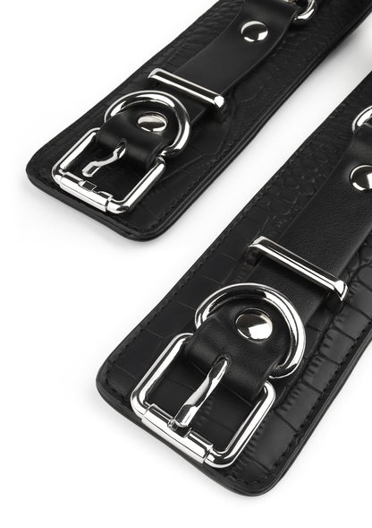 Croc-Embossed Wrist Cuffs