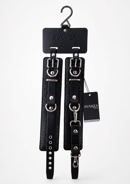 Croc-Embossed Wrist Cuffs