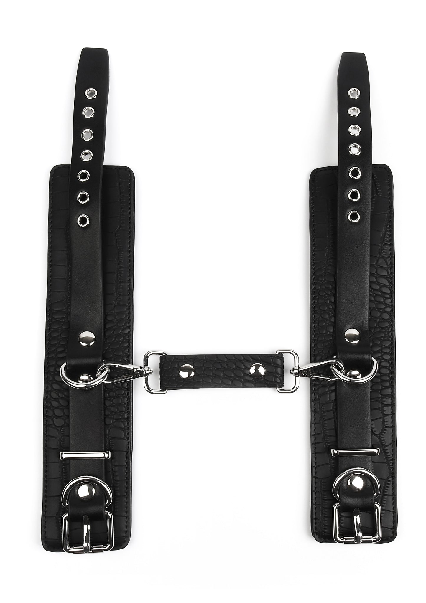 Croc-Embossed Wrist Cuffs