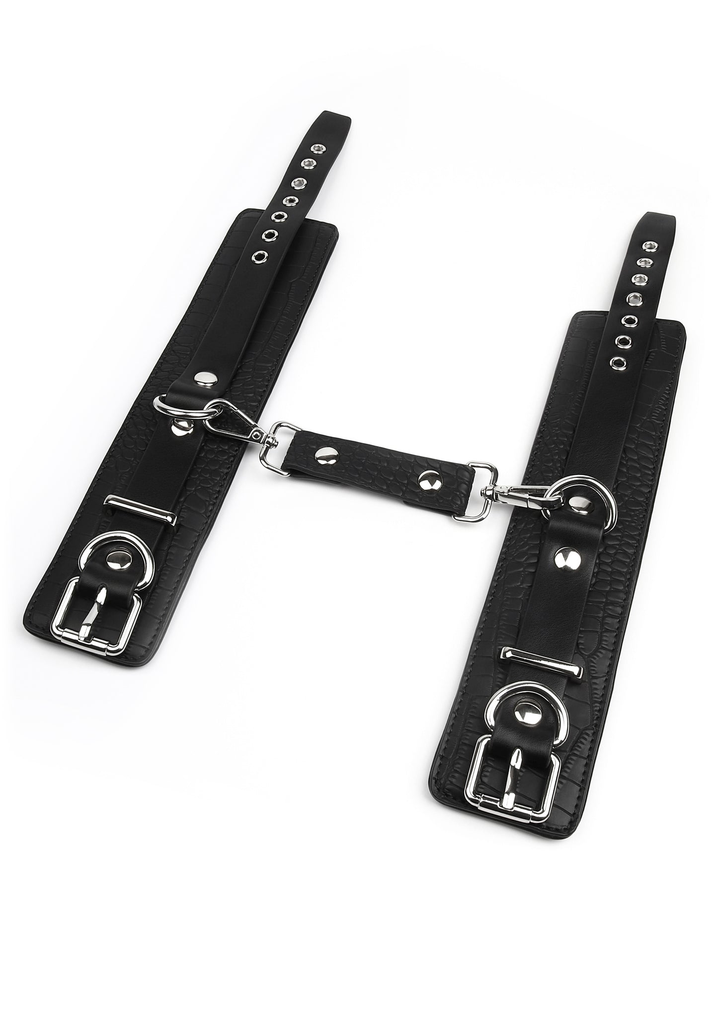 Croc-Embossed Wrist Cuffs