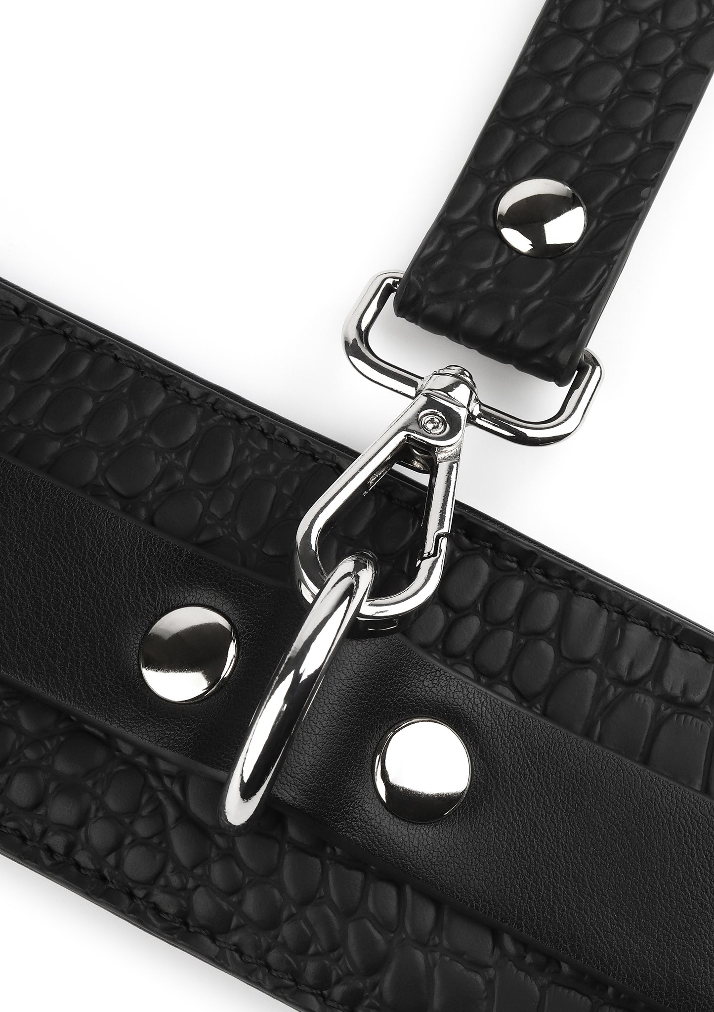 Croc-Embossed Wrist Cuffs