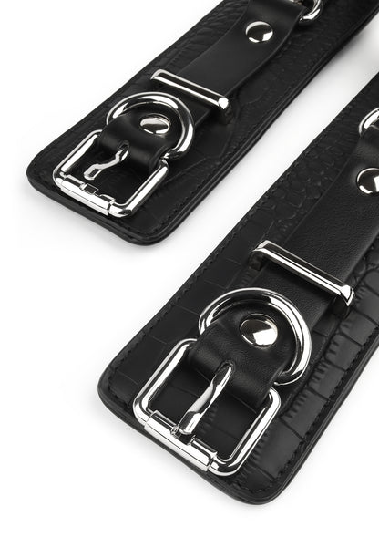 Croc-Embossed Wrist Cuffs