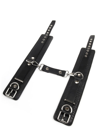 Croc-Embossed Ankle Cuffs