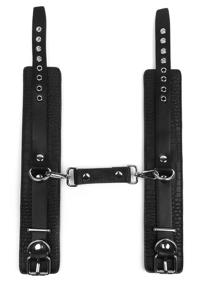 Croc-Embossed Ankle Cuffs