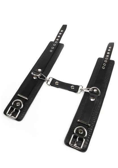 Croc-Embossed Ankle Cuffs