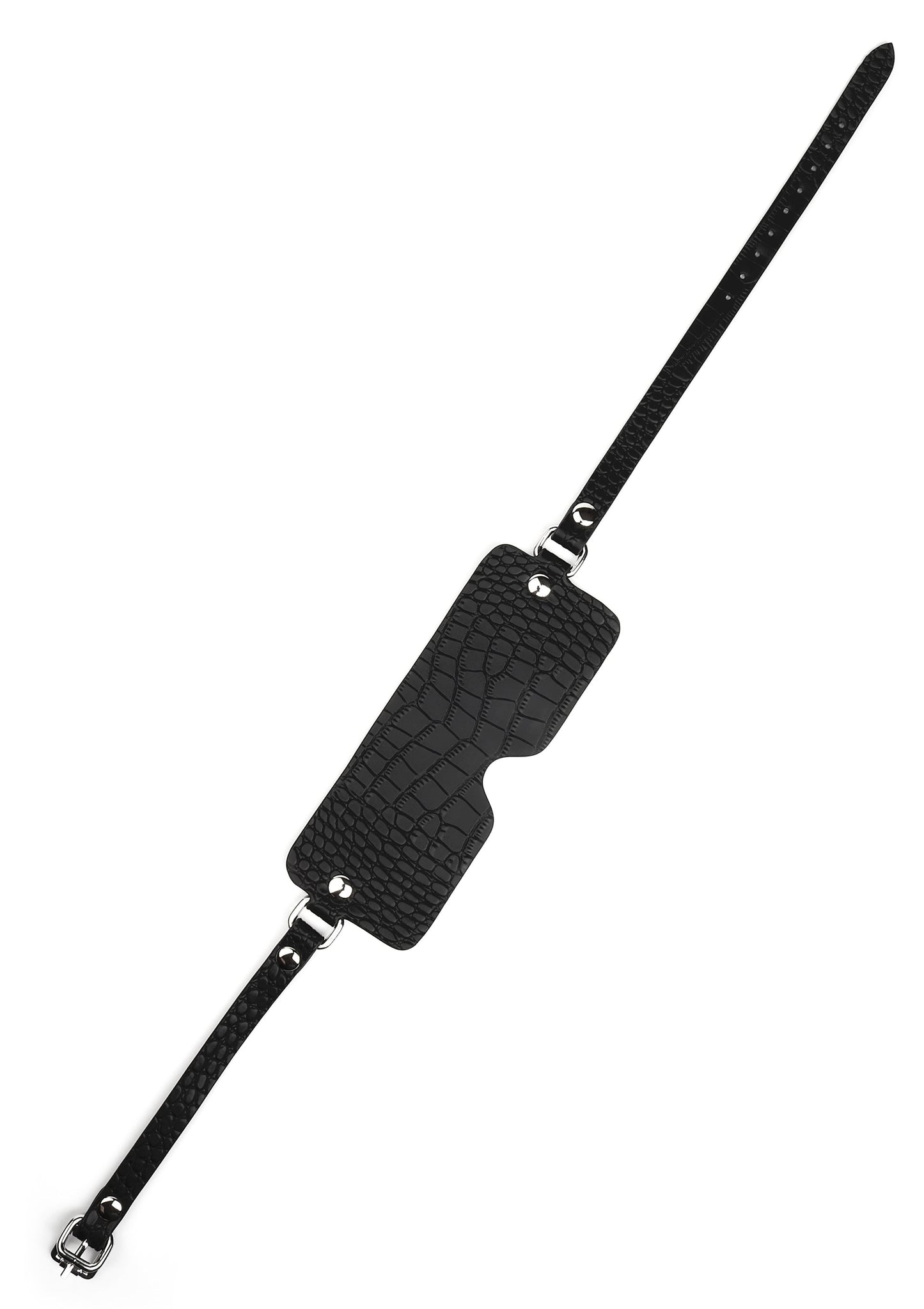 Croc-Embossed Blindfold