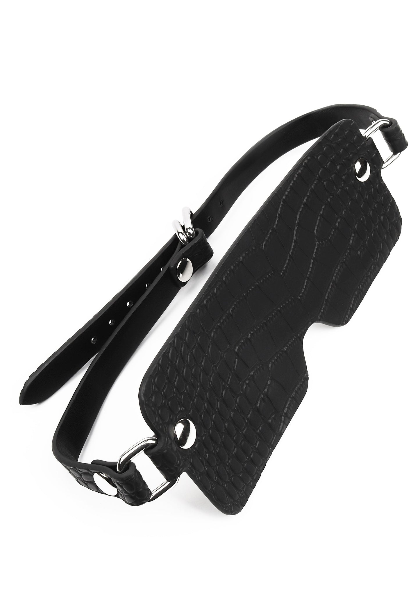 Croc-Embossed Blindfold