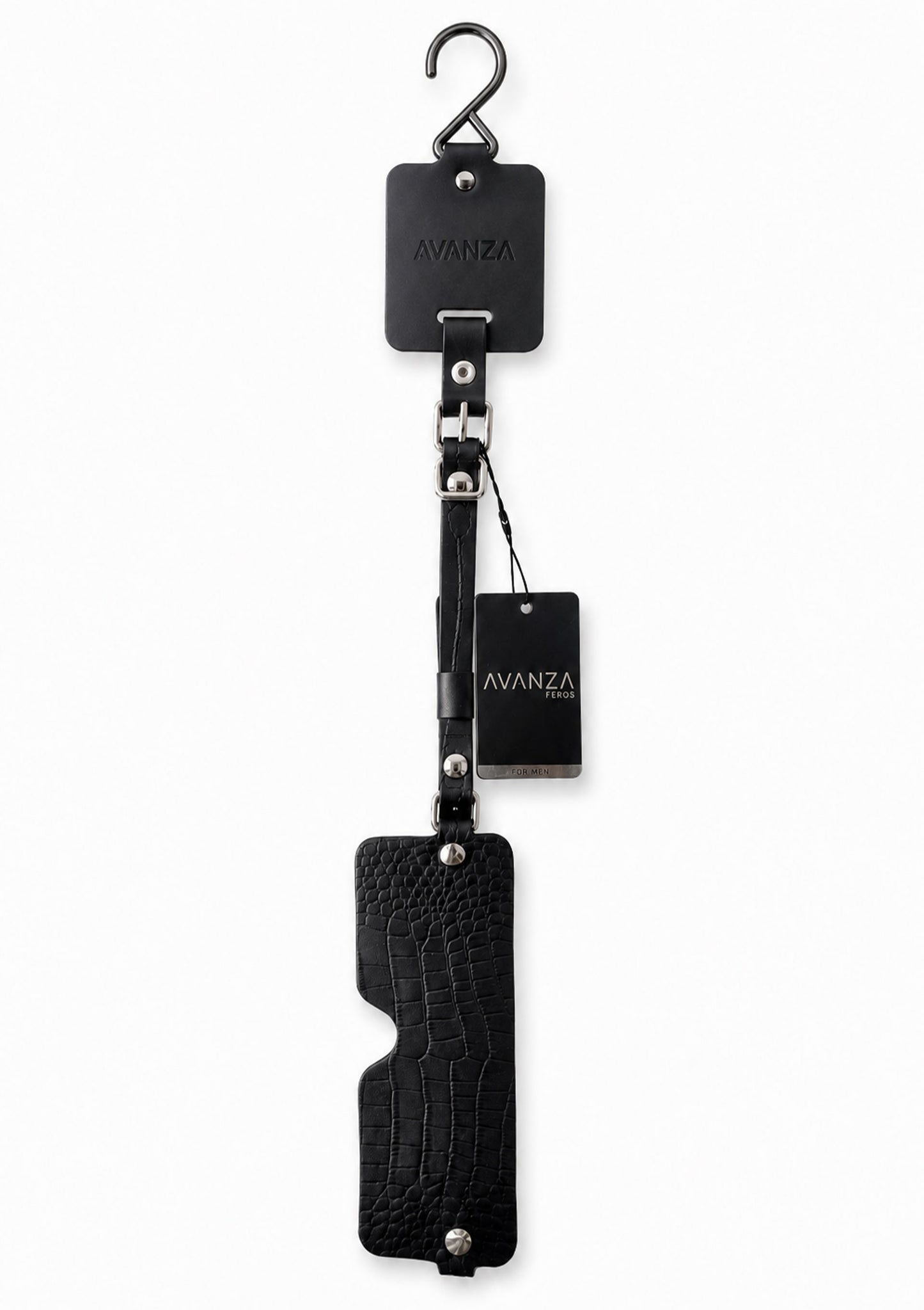 Croc-Embossed Blindfold
